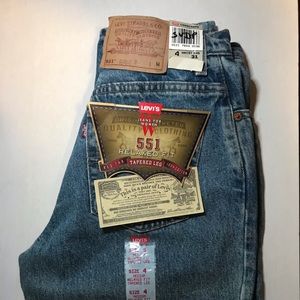 Levi’s 551 women’s vintage USA nwt deadstock 4 M S